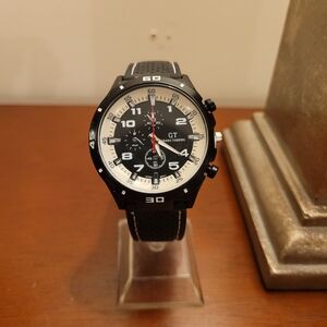 Brand New White & Black GT Grand Touring Men's Watch